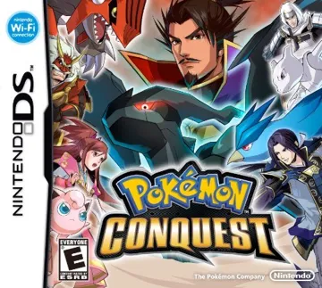 Pokemon Conquest (USA, Australia) (NDSi Enhanced) box cover front